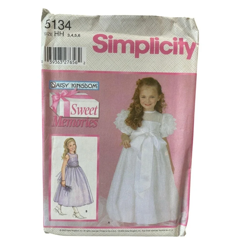 Simplicity Sewing Pattern Lot of 4 Patterns UNCUT Girls Pants Top Dresses sz 3-8